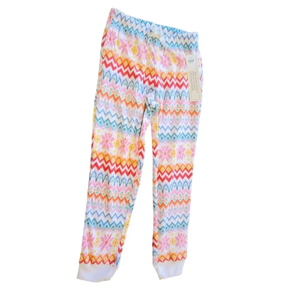 Old Navy Girls Multicolor Aztec Print Leggings - White Base